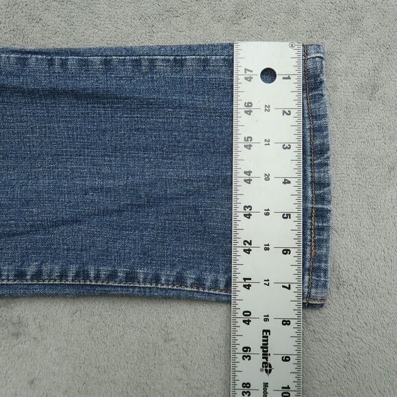 Levi's 505 Jeans Women's Size 4S Blue Mid-Rise Straight Denim 29" Inseam Stretch - Picture 5 of 16